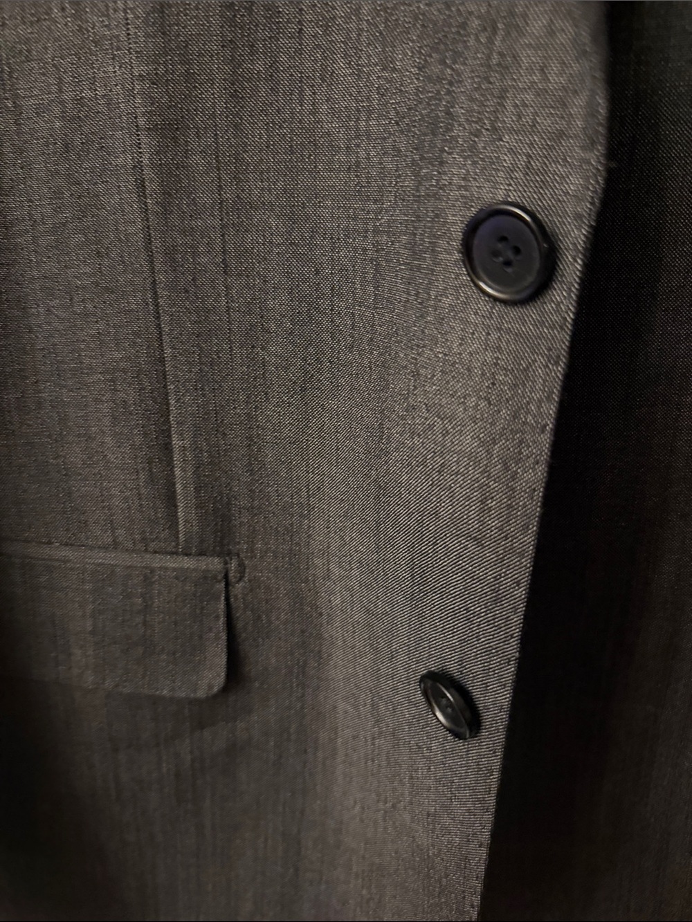 Mantoni Men's Dark Gray Two-Button Notch Lapel Suit Jacket - Picture 5 of 10